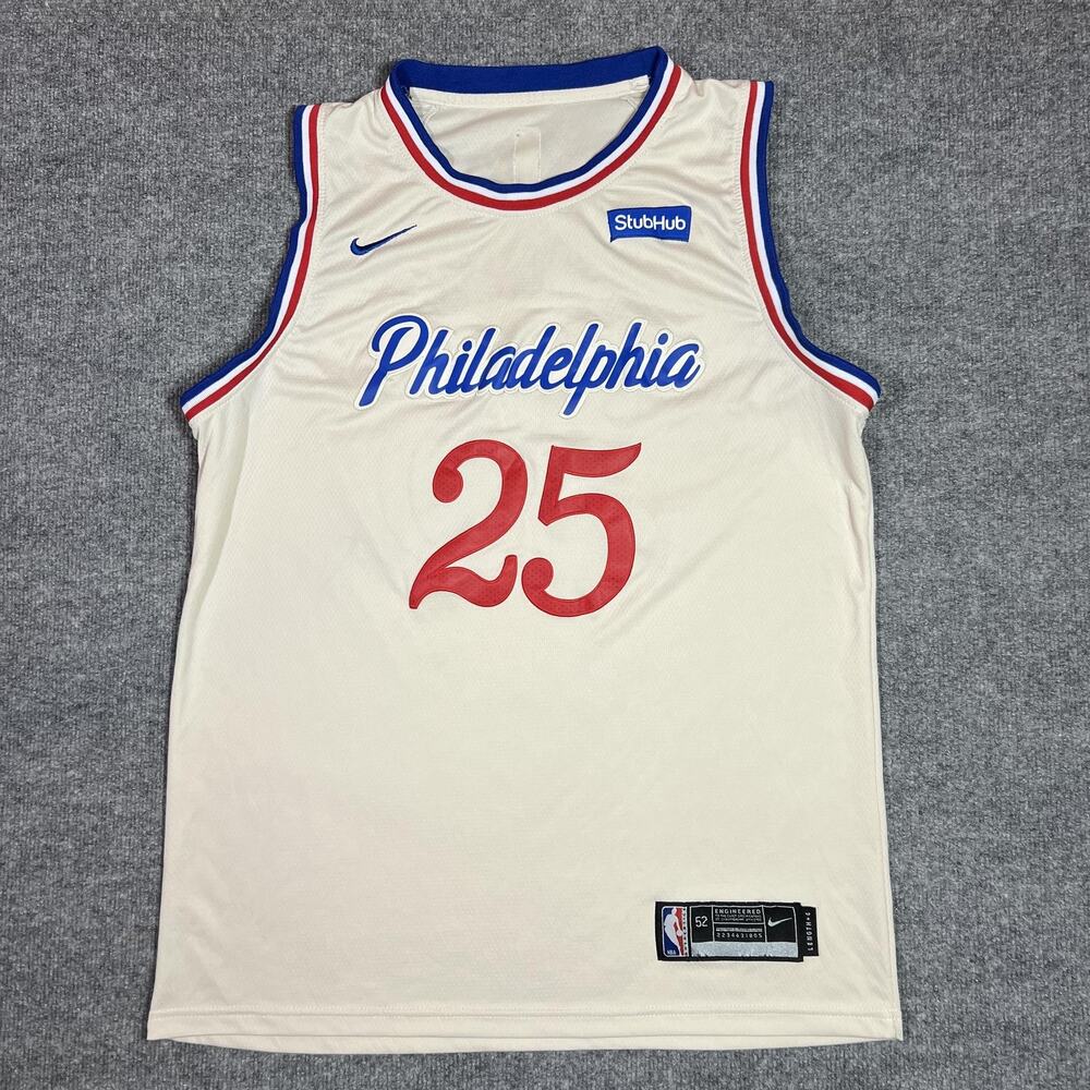 Philadelphia 76ers Jersey Mens XL White NBA Basketball Ben Simmons StubHub Nike